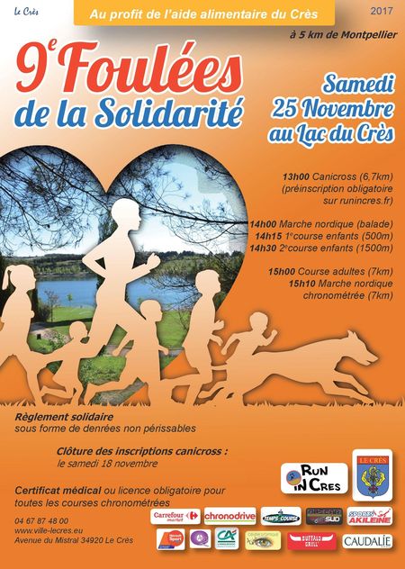 MontpellierLeCresCanicrossFouleesSolidarite2017Affiche450